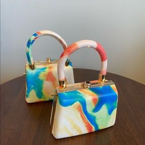 Trendy aesthetic abstract mini purse